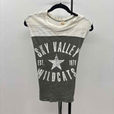 We the Free Junior's Size XS Green Words Sleeveless Shirt