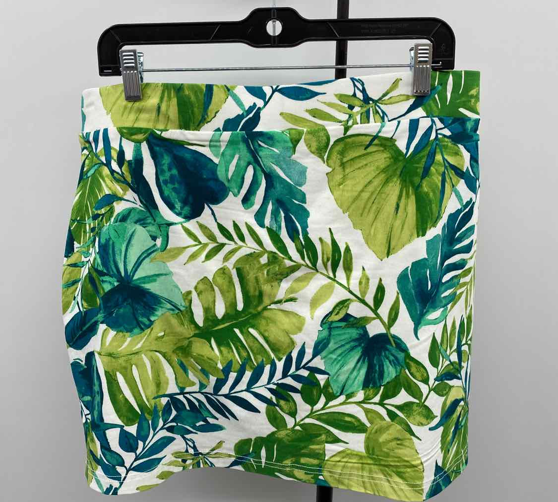 Onque Women's Size 16 Green Leaf Skirt