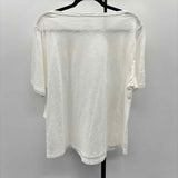Talbots Women's Size 2XP White Lace Short Sleeve Shirt