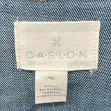 Caslon Women's Size 2X Blue Solid Jacket