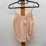 Anthropologie Women's Size XS Blush Pleated Sleeveless Shirt