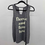 Champion Women's Size M Charcoal Words Tank