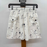 White Diamond Women's Size 4 White Palm Trees Shorts
