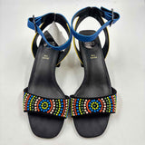 exe Women's Shoe Size 7 Multi-Color Beaded Heels