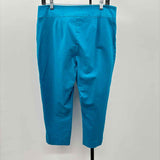 Chico's Women's Size 10 Turquoise Solid Capris