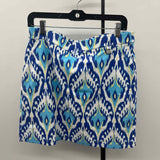 Rafaella Women's Size 14 Blue Ikat Skirt