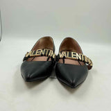 Valentino Women's Shoe Size 8 Black Solid Flats