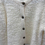 Talbots Women's Size L Ivory Textured Cardigan