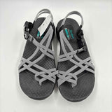 Skechers Women's Shoe Size 6 Black Grid Sandals