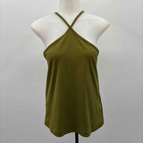 CABI Women's Size M Olive Ribbed Tank