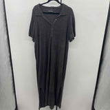 Barefoot Dreams Women's Size 16 Charcoal Textured Dress