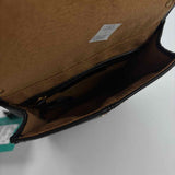 AMERICAN LEATHER Black Leather NORTH SOUTH Crossbody Purse