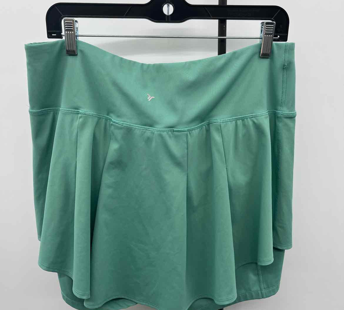 Old Navy Junior's Size 16 Green Solid Skirt
