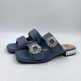 Ninety Union Women's Shoe Size 7 Blue Rhinestones Sandals