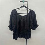 Old Navy Junior's Size 3X Black Solid Short Sleeve Shirt