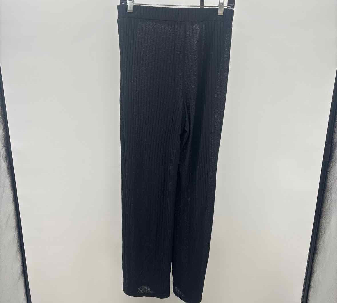 Tropical Escape Women's Size 16 Black Ribbed Coverup