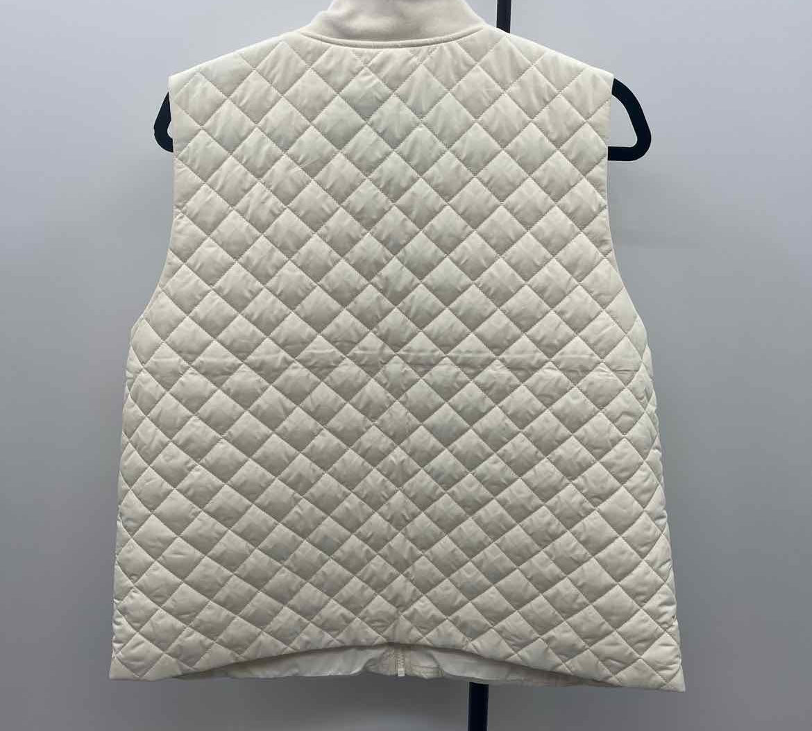 Barbour Women's Size M Ivory Quilted Vest