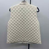 Barbour Women's Size M Ivory Quilted Vest