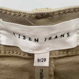 Risen Women's Size 8 Tan Solid Jeans
