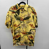 Nautica Men's Size L Yellow Leaf Short Sleeve Shirt