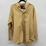 Ralph Lauren Men's Size XL Yellow Plaid Long Sleeve Shirt