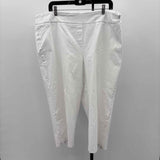 Zac & Rachel Women's Size 20W White Solid Capris