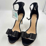 Badgley Mischka Women's Shoe Size 7.5 Black Beaded Heels
