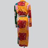 Snow Xue Gao Women's Size 6 Multi-Color Abstract Dress