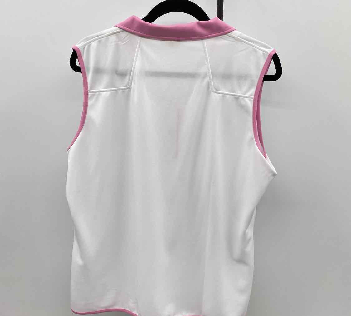 Monterey Women's Size XXL White Solid Sleeveless Shirt