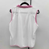 Monterey Women's Size XXL White Solid Sleeveless Shirt