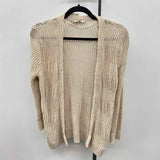Loft Women's Size M Beige Textured Cardigan