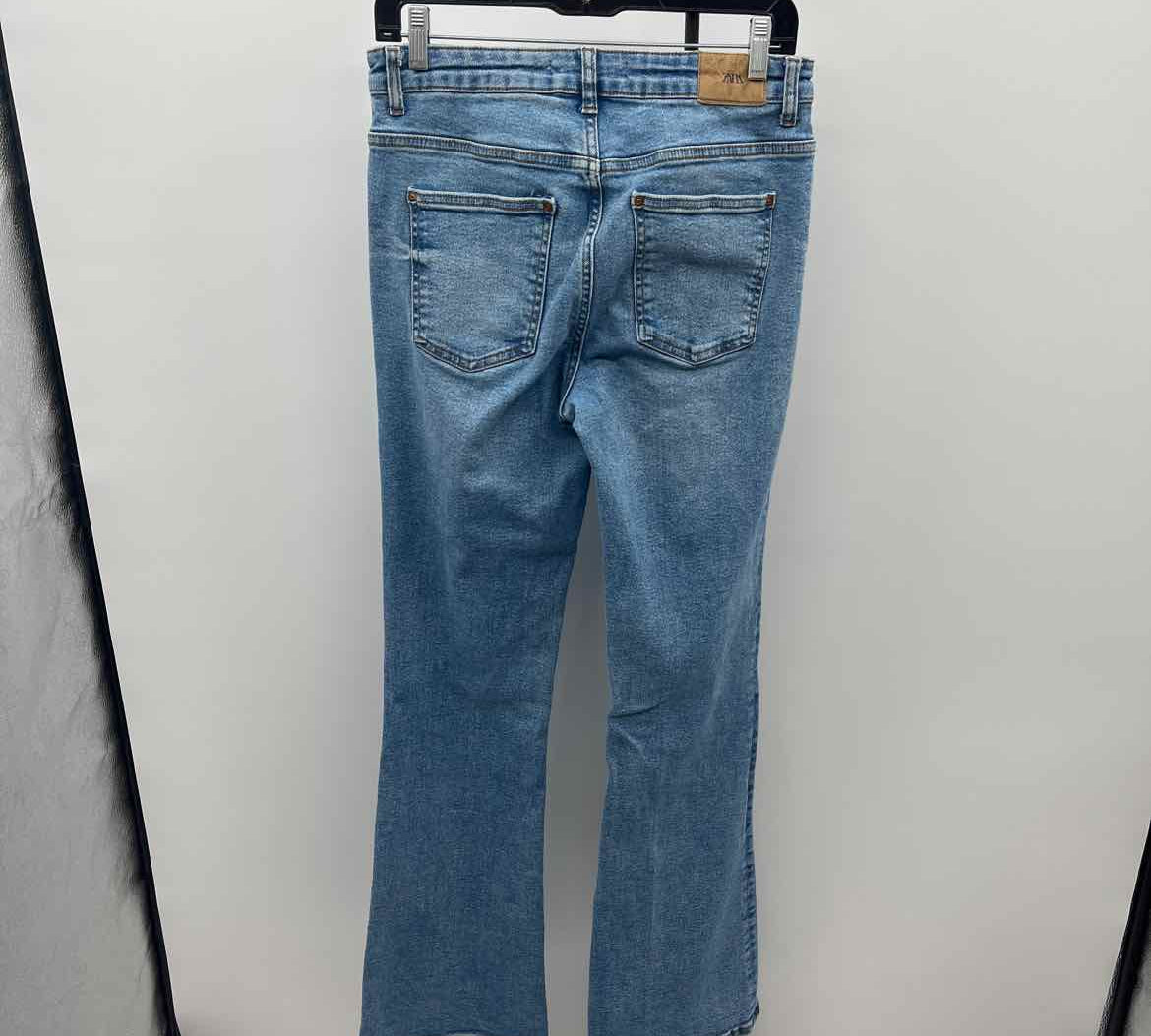 Zara Junior's Size 8 Blue Solid Jeans