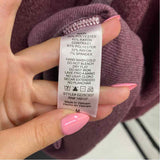 Hudson Gray Women's Size M Wine Solid Sweatshirt