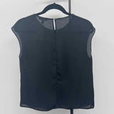 Banana Republic Women's Size S Black Solid Sleeveless Shirt
