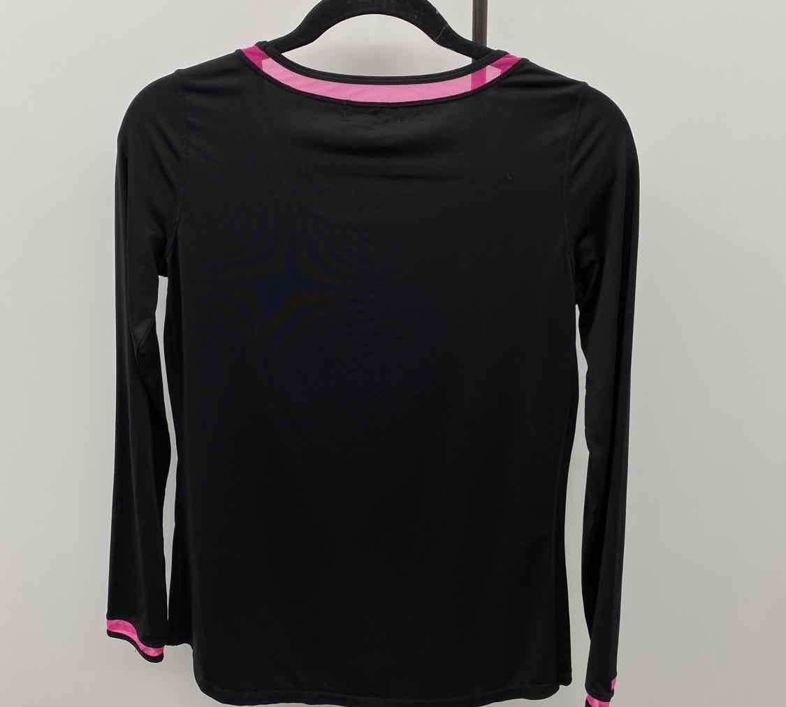 Golftini Women's Size S Black Solid Long Sleeve Shirt