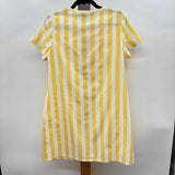 Duffield Lane Women's Size 6 Yellow Stripe Dress
