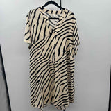 H&M Junior's Size 14 Beige Zebra Dress
