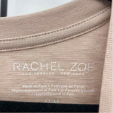 Rachel Zoe Women's Size M Beige Solid Long Sleeve Shirt