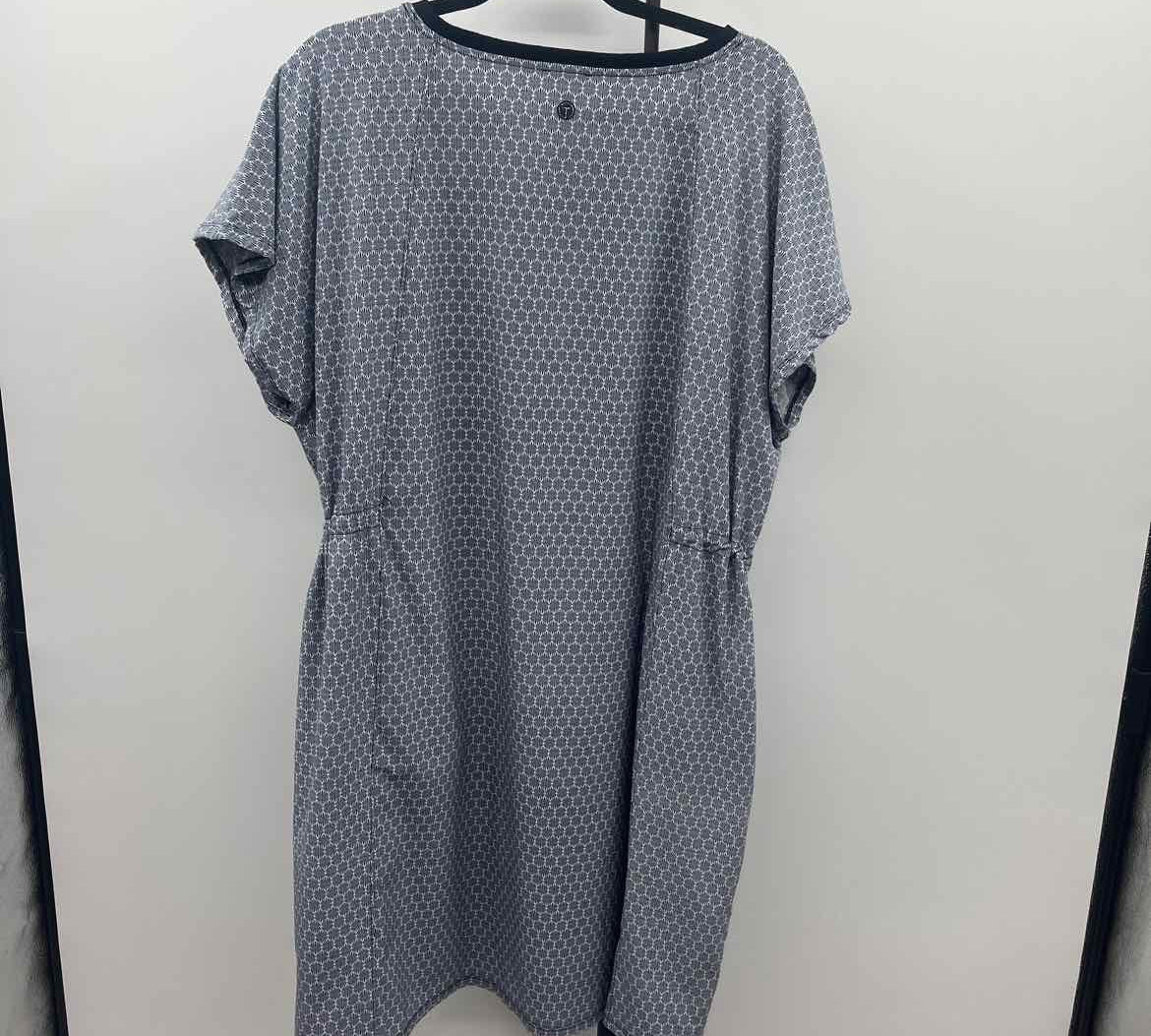 Talbots Women's Size 20 Navy Abstract Dress
