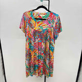 Andree Women's Size 14 Multi-Color Abstract Dress