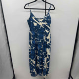 Japna Women's Size 14 Blue Abstract Dress