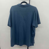 Eddie Bauer Men's Size XL Slate Blue Solid Short Sleeve Shirt