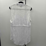 Tribal Women's Size XL White Textured Cardigan