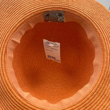 Sun N Sand Women's Orange Solid Sun Hat