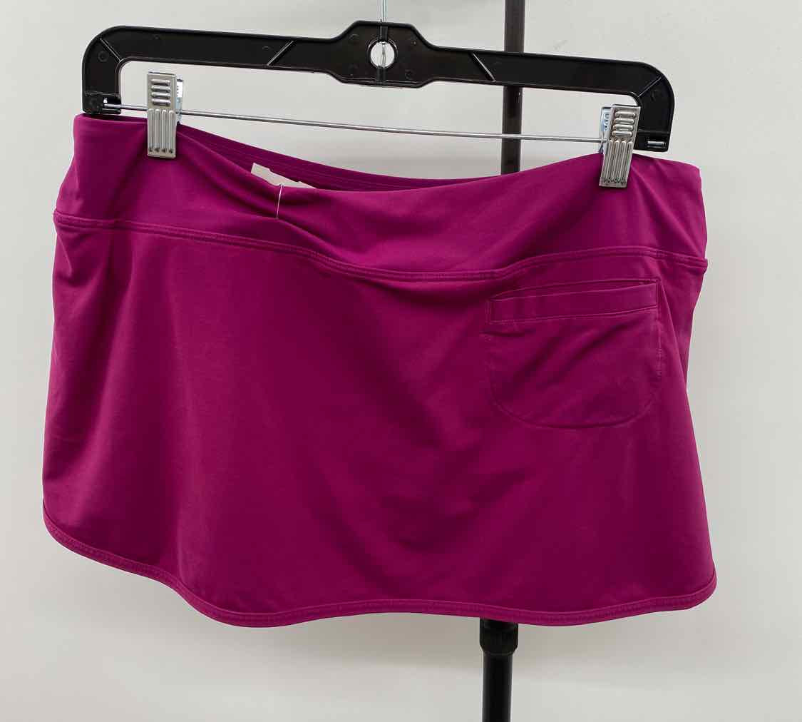 Athleta Women's Size 10 Magenta Solid Swimsuit - Separate