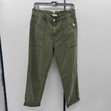 Anthropologie Junior's Size 10 Olive Solid Pants
