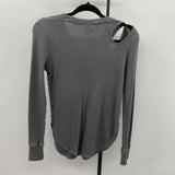 Aerie Junior's Size S Green Textured Long Sleeve Shirt