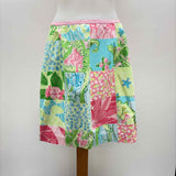 Lilly Pulitzer Women's Size 6 Pink Patchwork Skirt