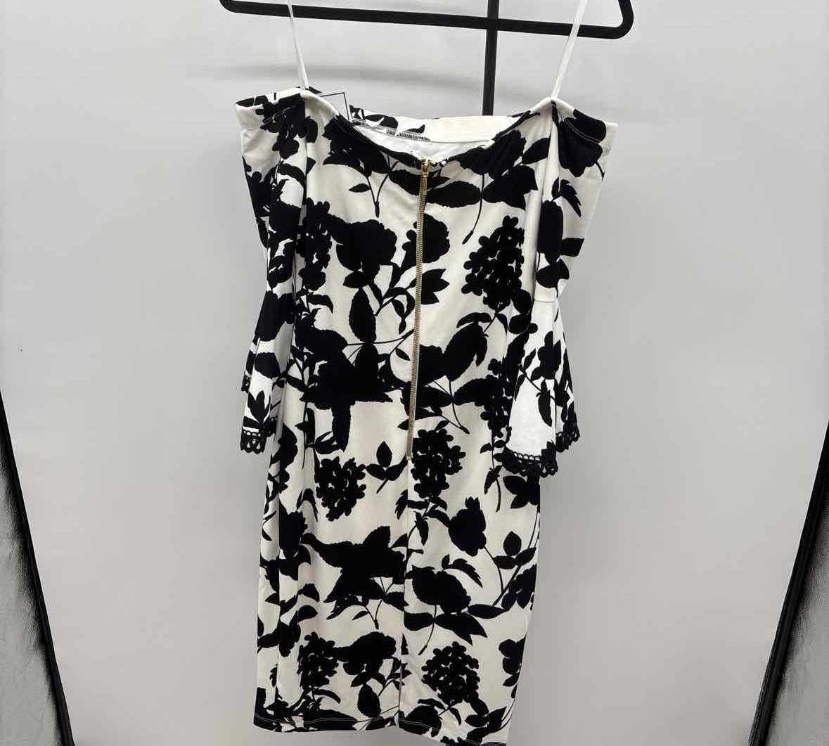 Premier Amour Women's Size 10 Black Floral Dress