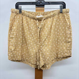 Thread & Supply Women's Size 14 Tan Floral Shorts